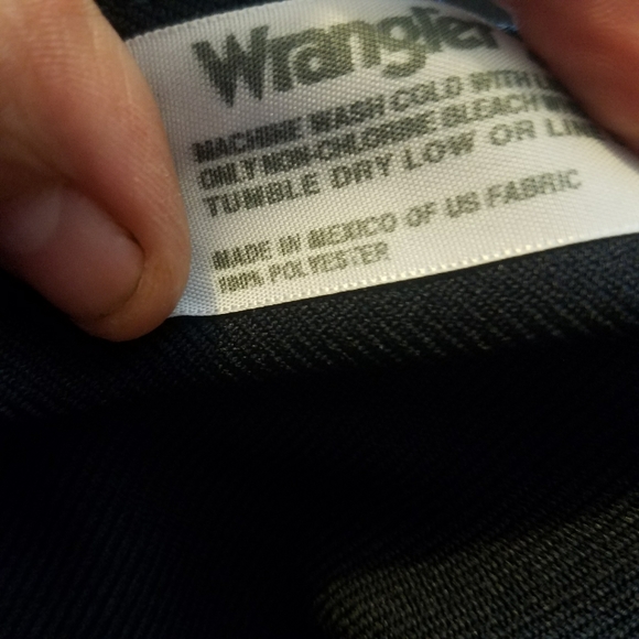 Wrangler Blue Polyester 82NV Dress Pants Mens Size - Picture 7 of 9